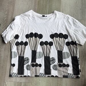 Marimekko x Uniqlo White Crew Neck Tee